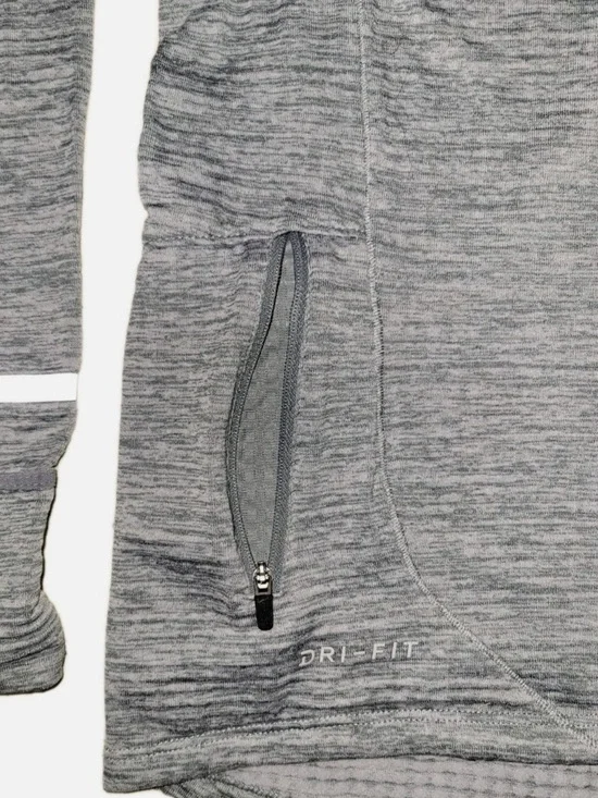 Men’s Nike 1/4 Zip Pullover Dri-FIT Element running top Grey Small - Picture 4 of 9